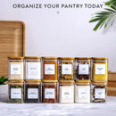 GobekUsa Glass Jar with Bamboo Lid - Food Storage Container for Tea, Coffee, and More
