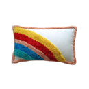 GobekUsa Geometric Hand-Embroidered Tassel Pillowcase