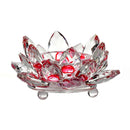 GobekUsa Crystal Lotus Candle Holder Aromatherapy Base Candelabros