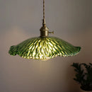 GobekUsa Green Glass LED Pendant Light - Nordic Modern Copper Luminaire Suspendu