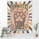 GobekUsa Cartoon Cat Claw Tapestry Wall Hanging Abstract Art Home Decor