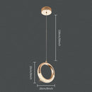 GobekUsa Crystal Oval Gold Ring Pendant Light Chandelier for Living Room & Bedroom