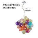 GobekUsa Glass Bubble Chandelier Pendant Light for Living Room & Bedroom