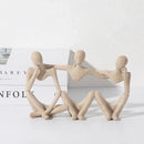 Abstract Friendship Figurine by GobekUsa - Resin Best Friend Statue for Home Decor