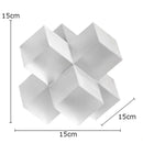 GobekUsa Cross Crystal Geometric Glass Sculpture Desk Decoration Frosted Square Statue