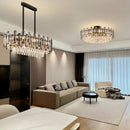 GobekUsa Gold Crystal Ceiling Chandelier: Luxury Modern LED Pendant for Home Décor