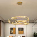 GobekUsa Crystal Chandelier LED Light Fixture - Modern Luxury Hanging Lamp
