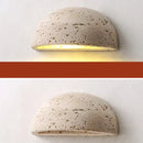 GobekUsa LED Travertine Wall Light - Natural Yellow Ambiance for Aisle, Study, Porch
