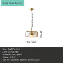 GobekUsa Amber Glass Chandelier Pendant Light for Living Room, Bedroom, Kitchen, and Bar