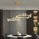 GobekUsa LED Butterfly Chandelier Pendant Light for Modern Living Room
