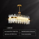 GobekUsa Crystal Chandeliers: Round LED Luxury Ceiling Pendant Lights for Elegant Home Decor.