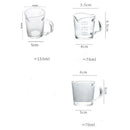 GobekUsa Glass Espresso Measuring Cup Double Mouth Clear Scale Milk Latte Jug