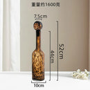 GobekUsa Leopard Print Glass Vase: Stylish Terrarium & Home Decor Accessory