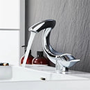 GobekUsa Black Gold Brass Bathroom Faucet Mixer Sink Tap Deck Mounted Chrome Gray