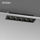 GobekUsa 15W/24W LED Grille Downlight: Anti-glare Embedded Spot Light for Office Home Shop Decor