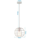 GobekUsa Industrial Metal Ball Pendant Light for Bedroom Kitchen Island