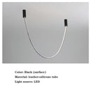 GobekUsa Leather Luminous Line Chandelier | Modern Minimalist Duplex Dining Room Office Art Luxury Lamp