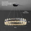 GobekUsa Crystal LED Chandelier: Modern Luxury Interior Pendant Light for Living Room