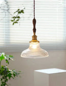 GobekUsa Brass Glass Retro Chandelier Art Deco LED Dining Room Light