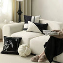 GobekUsa Embroidered Black White Minimalist Cushion Cover Light Luxury Home Decor Pillow