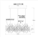 GobekUsa LED Stainless Steel Chandelier Pendant Lights for Modern Home Decor Lighting