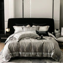 GobekUsa Brocade Satin Jacquard Luxury Cotton Bedding Set - Duvet Cover, Sheet, Pillowcases