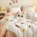 GobekUsa Cartoon Embroidery Bedding Set for Single & Double Sleepers