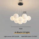 GobekUsa Bubble Ball LED Pendant Lights: Modern Chandelier for Living Dining Bedroom Office Decor