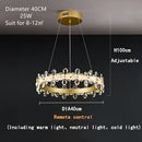 GobekUsa Crystal LED Chandelier for Luxury Lighting in Living Kitchen Room