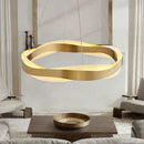 GobekUsa Elegant Black Circle Chandeliers | Luxury Acrylic Pendant Light for Home Living Room