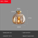 GobekUsa Glass Ball LED Ceiling Light: Modern Living Room Lighting for Aisle, Bedroom, Kitchen