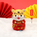 GobekUsa Lucky Tiger Figurine | New Year Fortune Symbol Home Decor Miniature