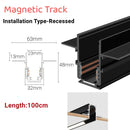 GobekUsa LED Magnetic Track Light Dimmable Bluetooth Control Grille Spot Lighting