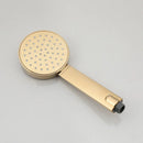 GobekUsa Gold Finished Handheld Shower Rod Wall Mounted Double Hole Taps
