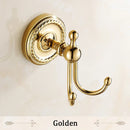GobekUsa Antique Brass Robe Hook Coat Towel Hanger Wall Bathroom Accessories