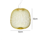 Spokes Birdcage Pendant Light in Polished Chrome