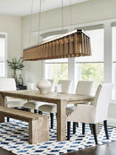 GobekUsa Amber Glass Ceiling Chandelier for Dining Table - Big Hanging Lamps Home Fixture