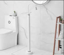 GobekUsa Black Brass Floor Standing Bathtub Faucet with Long Water Drop Design