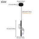 GobekUsa LED Pendant Chandelier Ceiling Lamp for Living Room Dining Kitchen Home Decor