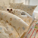 GobekUsa Cartoon Printed Cotton Bedding Set - Soft, Skin-Friendly Duvet Cover