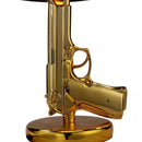 GobekUsa AK47 Guns Floor Lamp Electroplated Silver Golden Metal Art Deco Bedside Luxury Lamp