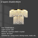GobekUsa Crystal Water Curtain Pendant Chandelier - Luxury LED Lighting for Home, Hotel, and More