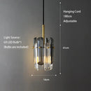 GobekUsa Crystal LED Ceiling Chandelier | Modern Bedroom Pendant Lamp