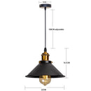 GobekUsa Industrial Retro LED Hanging Chandelier Pendant Light for Home Dining, Bar, and Restaurant Décor