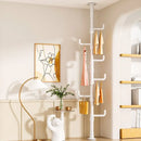 GobekUsa Clothing Storage Hanging Rail Coat Rack for Bedroom and Living Room