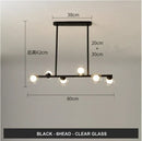GobekUsa Glass Balls Chandelier: Stylish Suspension Lighting for Dining Room, Kitchen, and Office