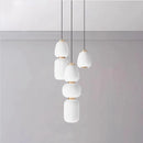 GobekUsa Glass Ball Pendant Light: Modern Milky White LED Hanging Lamp for Dining Table
