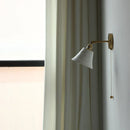 GobekUsa Ceramic LED Wall Light with Pull Chain Switch, Nordic Modern Design