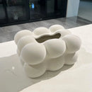 GobekUsa Cloud Ceramic Tissue Box - White Porcelain Desk Decoration