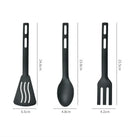 GobekUsa Kitchen Utensils Set Silicone Spatula Slotted Spoons Flatware Portable Camping